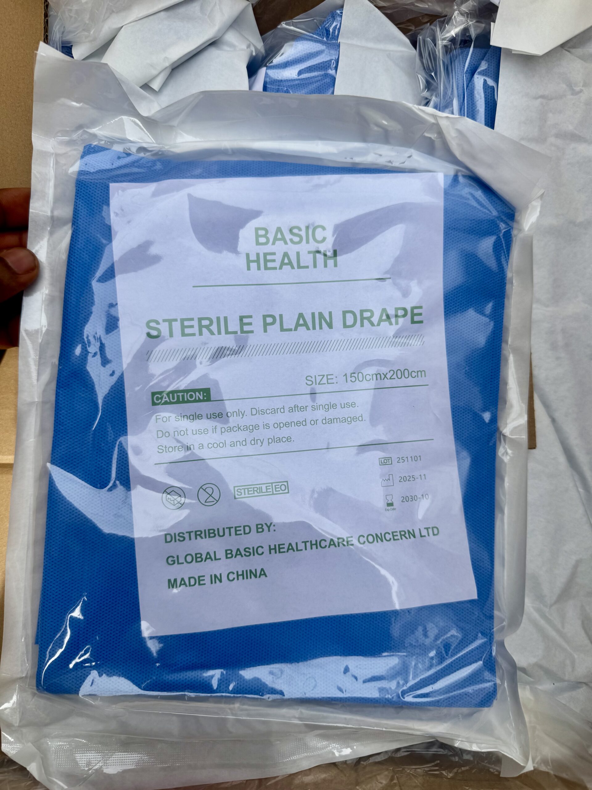 Sterile Plain Drape 1