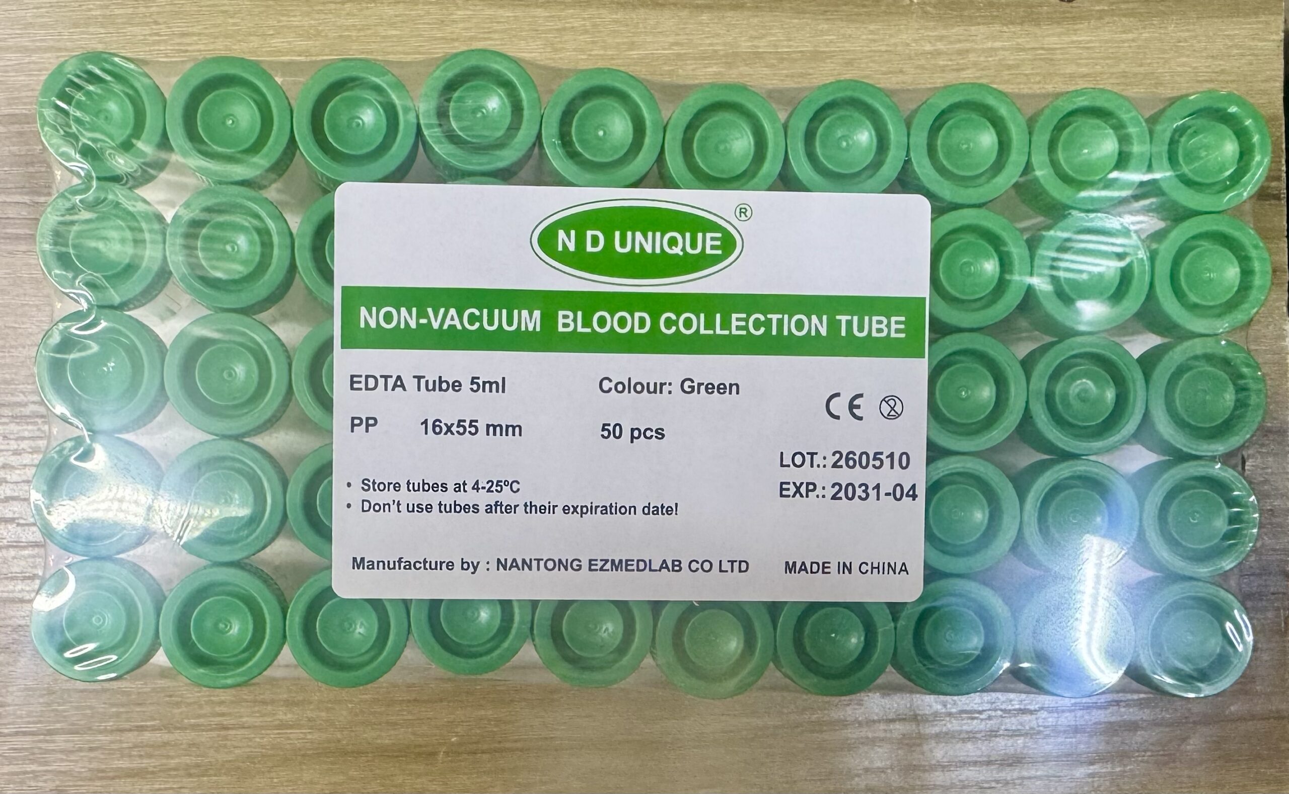 Non-Vacuum EDTA Blood Collection Tube (5ml) 1