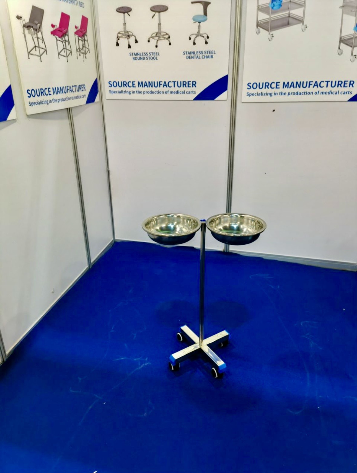 Stainless Steel Double Wash Basin Stand 1